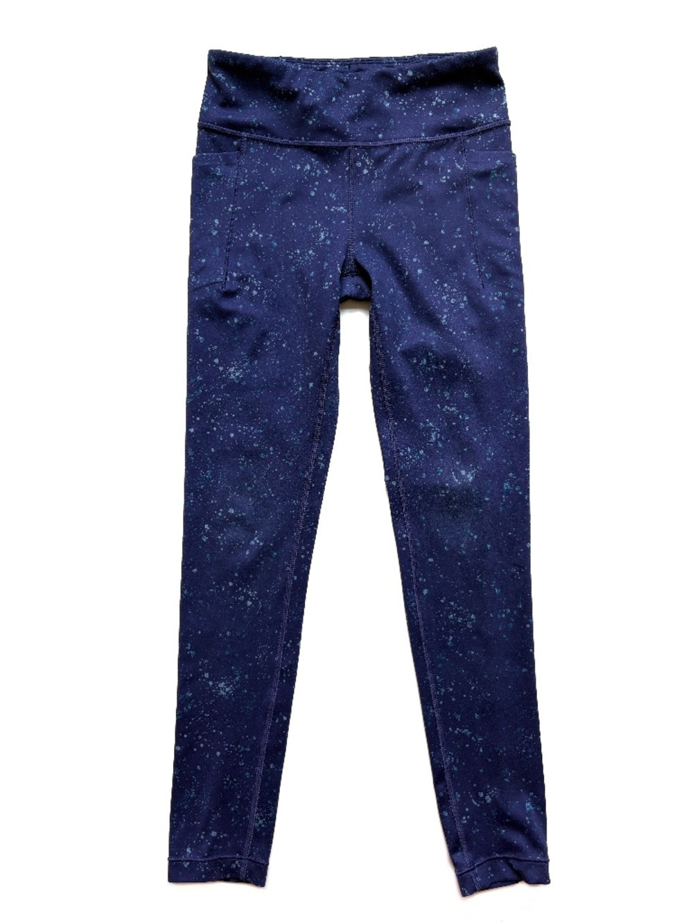 Athleta Girl High Rise Leggings- Blue Space Dot